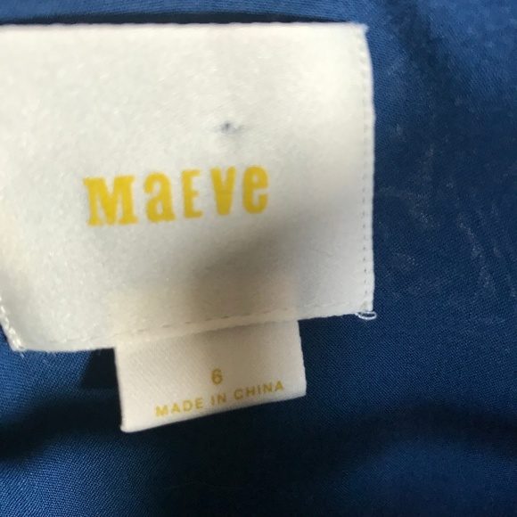 Maeve from Anthropologie Navy Peplum V-Neck Blouse - Picture 3 of 5